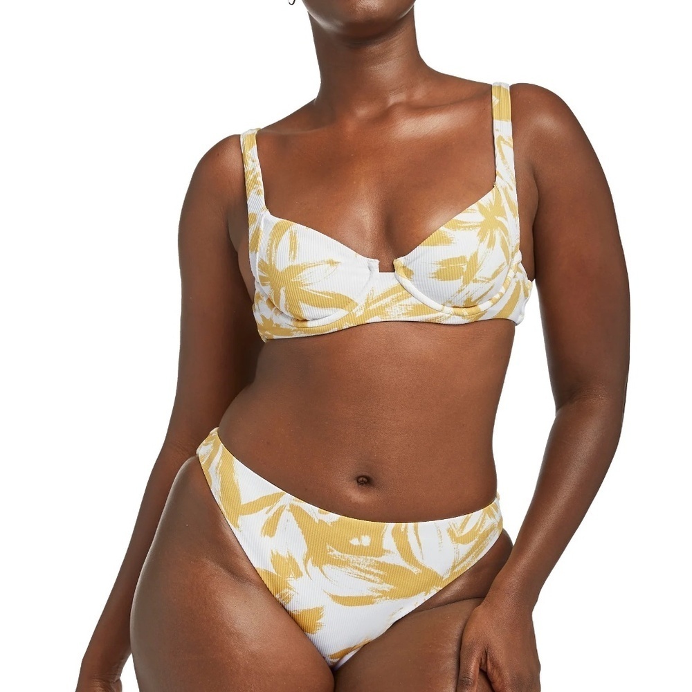 New! SET Vitamin A Demi Underwire California Honeysuckle Bikini 31438